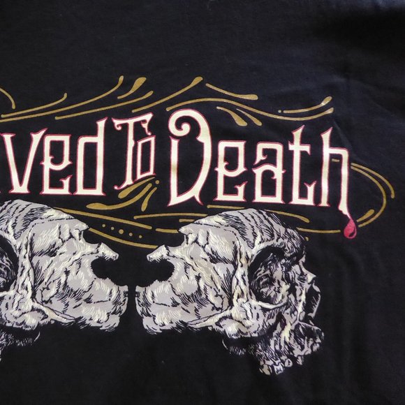 LOVED TO DEATH CURIOSITIES ODDITIES STORE SAN FRANCISCO BLACK T-SHIRT (XL) NEW - Picture 7 of 9